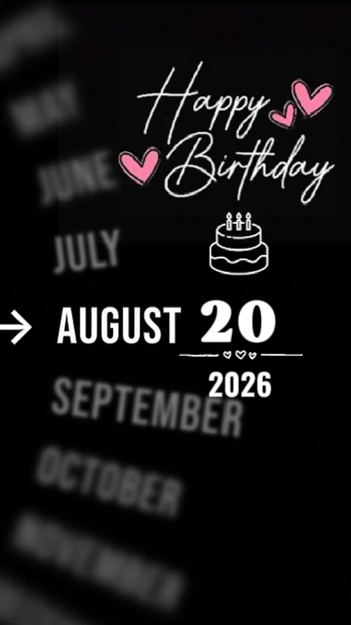 ANNIVERSAIRE 20 AOÛT 