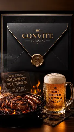 Convite Churrasco 