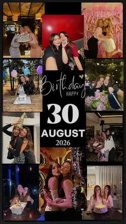 HBD 30 AUGUST 2026