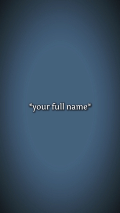 your full name