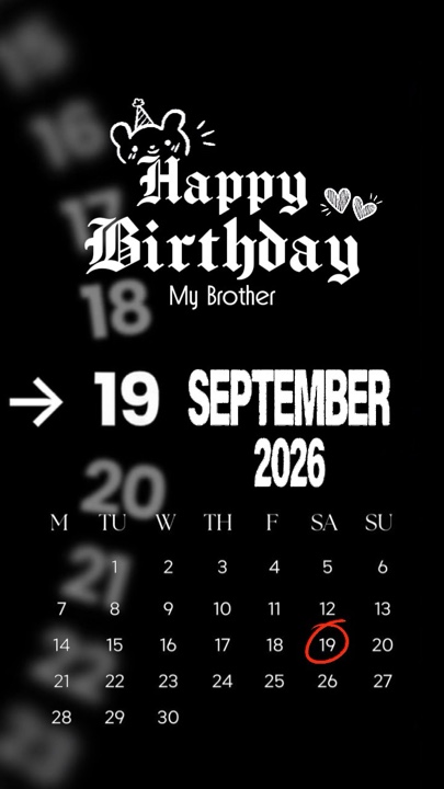 HBD 19 September 