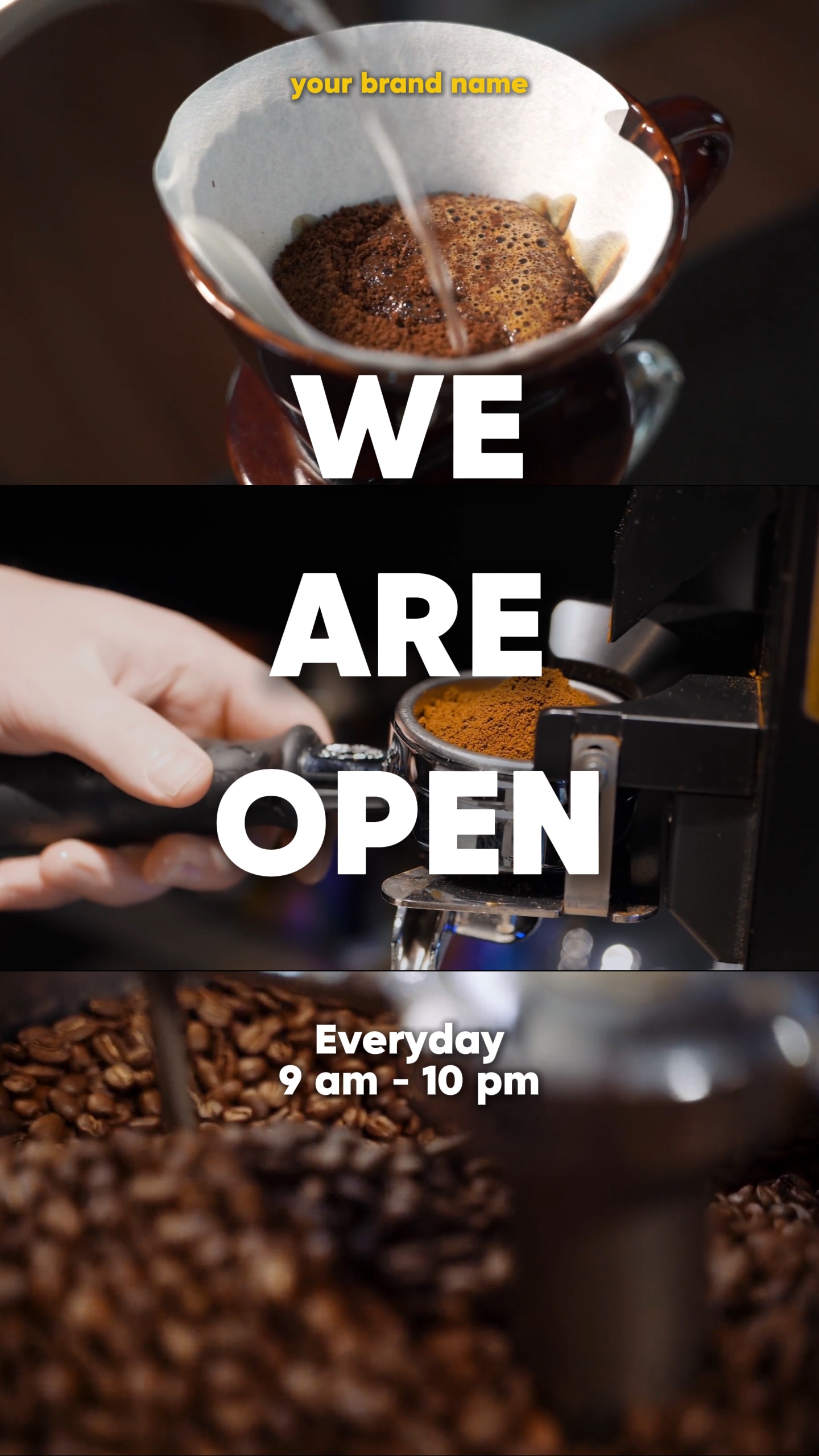 We are open!