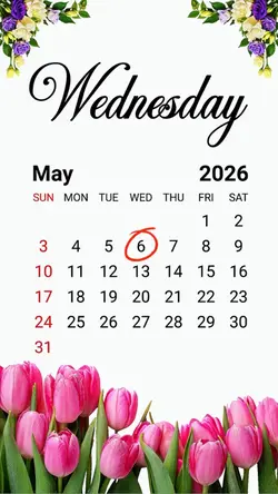 Wednesday 6 may 2026