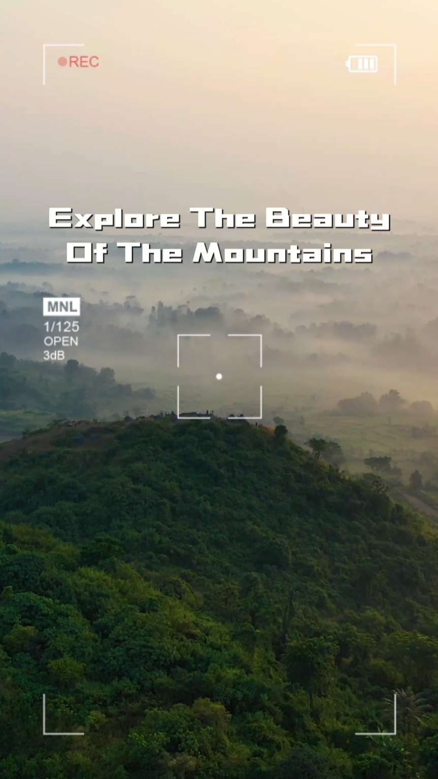Montre des paysages vallonnés de style Tiktok