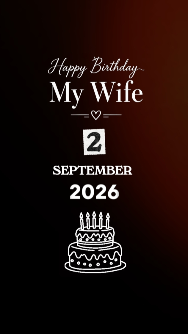 hbd wife 2 September