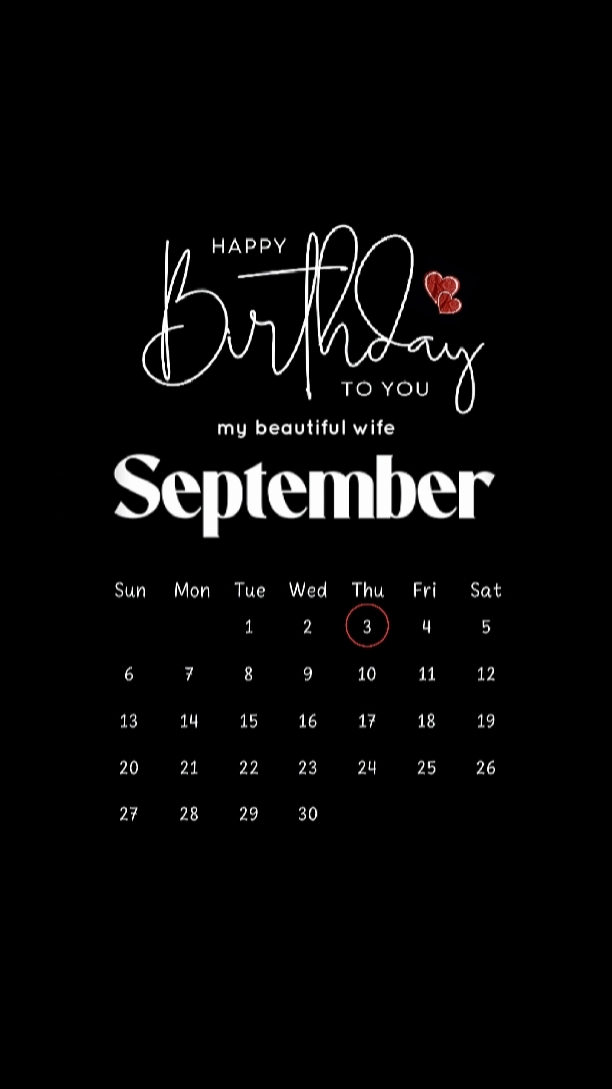HBD WIFE 03 SEPTEMBE