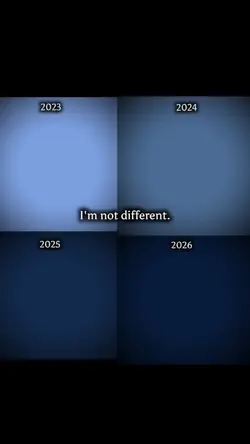 I'm not different.

