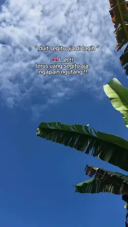 Duit segitu aja
