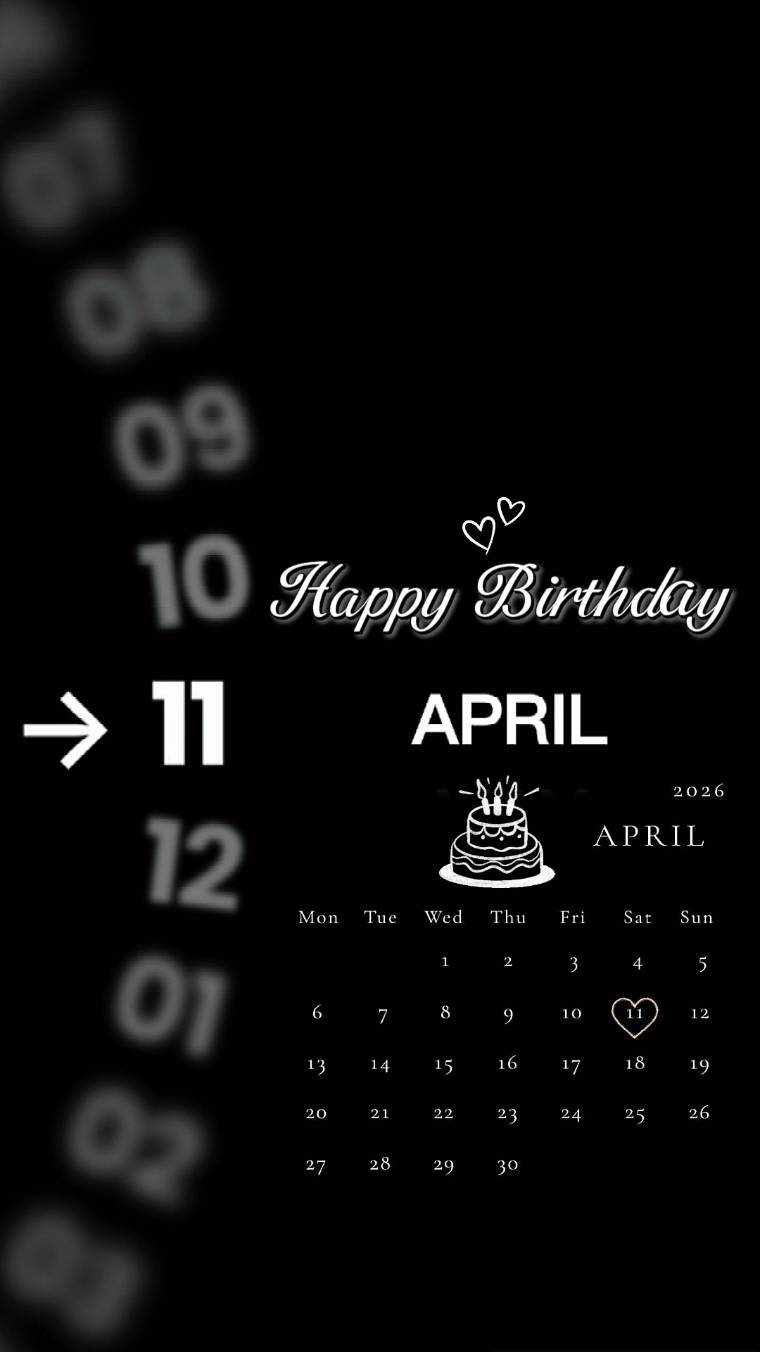 BDAY LOVE 11 APRIL