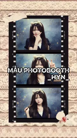 Mẫu photobooth cute