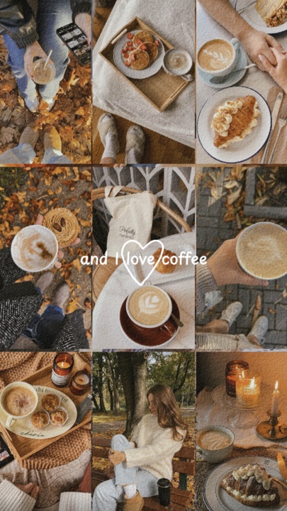 Me encanta el café en otoño