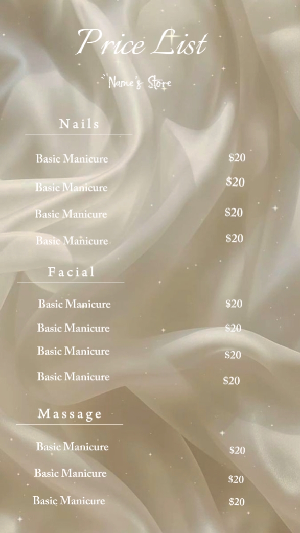 Price List 
