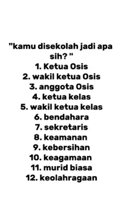 di sekolah jadi apa 