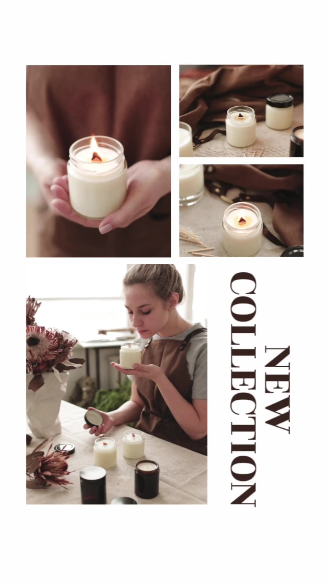 Scented Candles Product Display In Tiktok Style