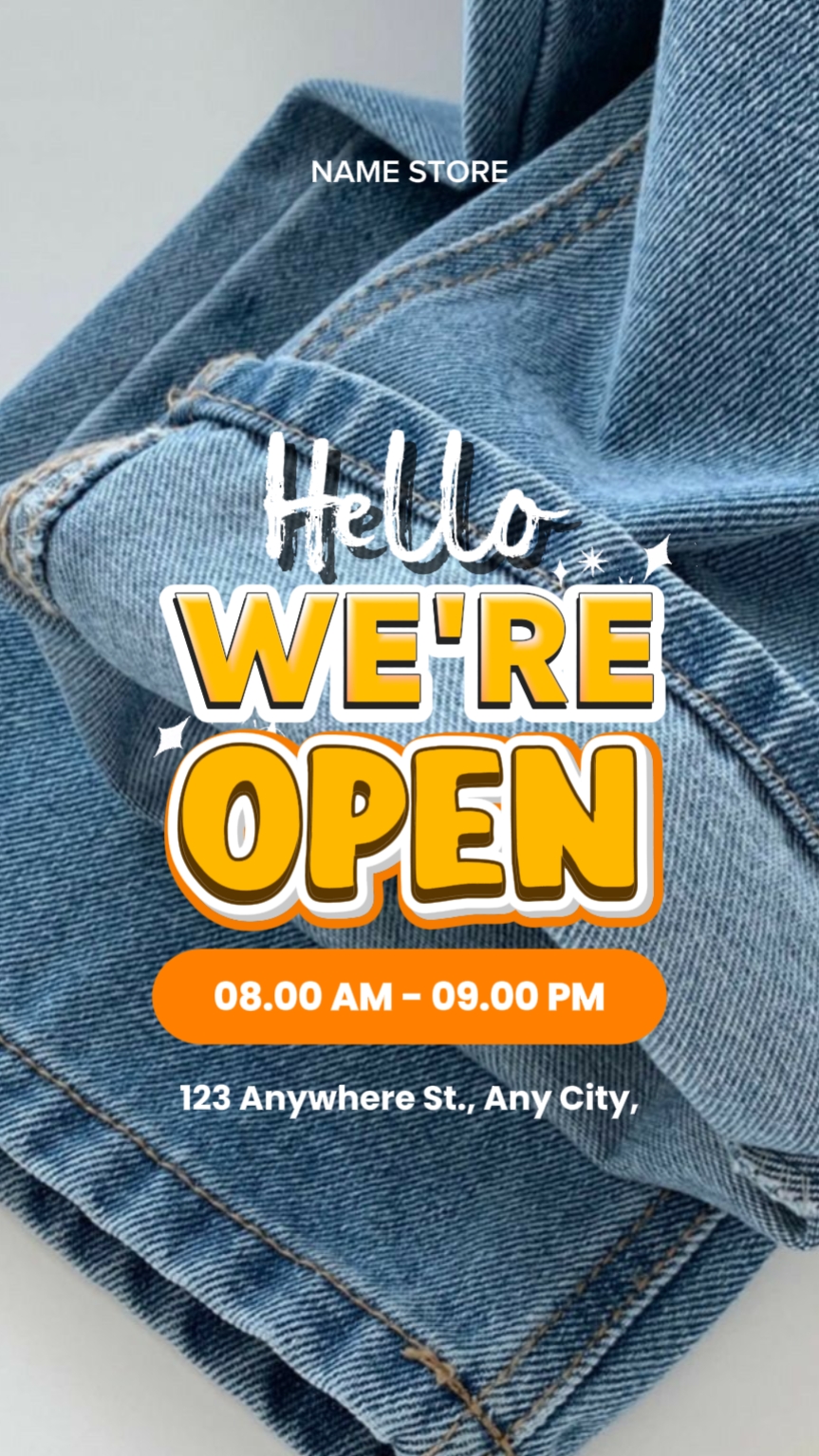 WE ARE OPEN