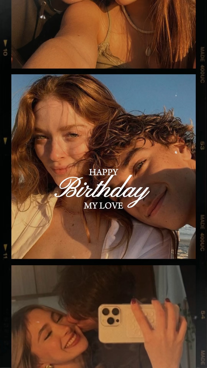 Birthday film scroll