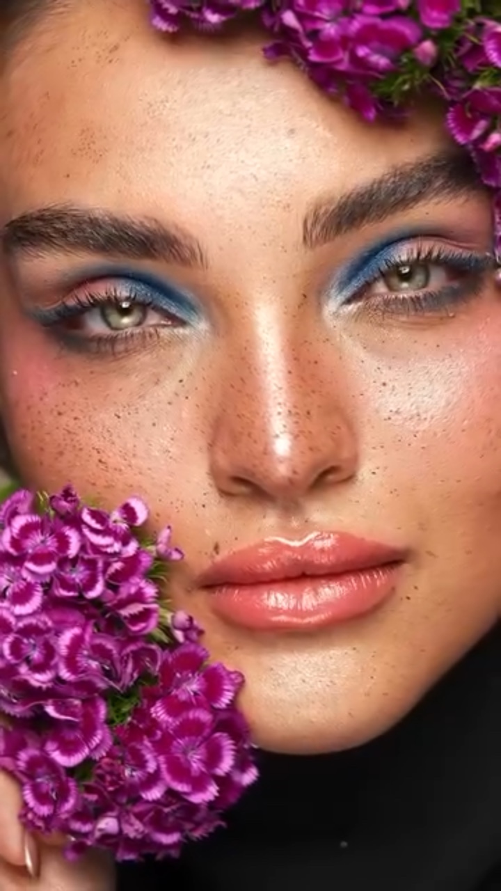 Edição de maquiagem de beleza