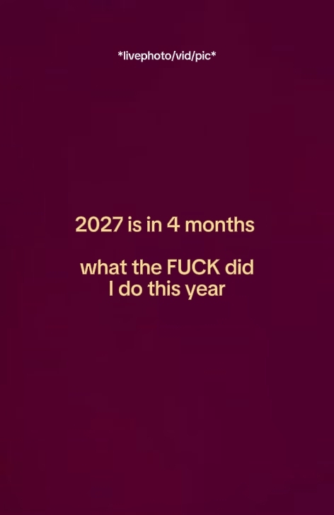 2027 é em 4 meses 