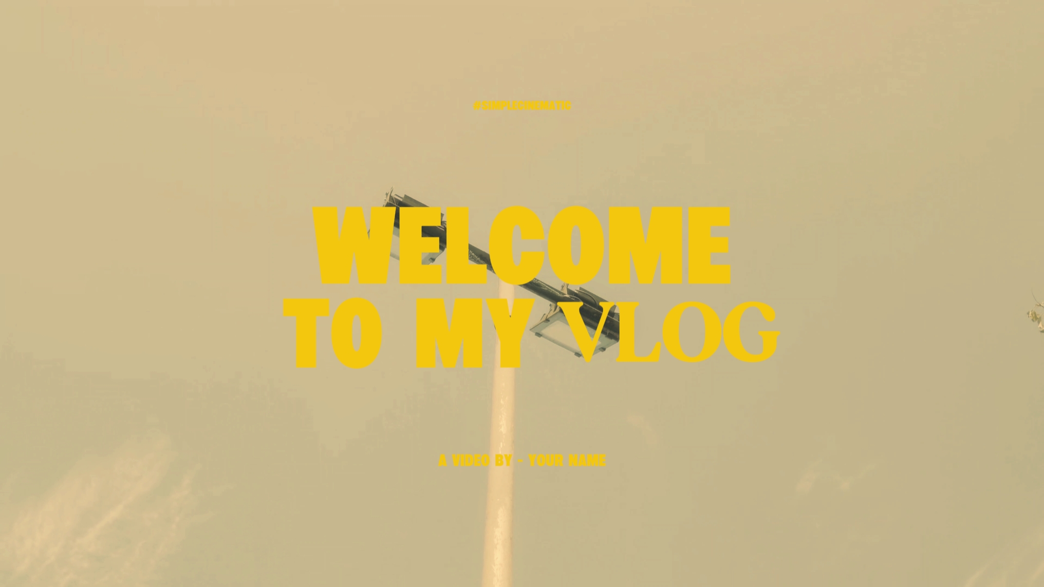WELCOME TO MY VLOG 