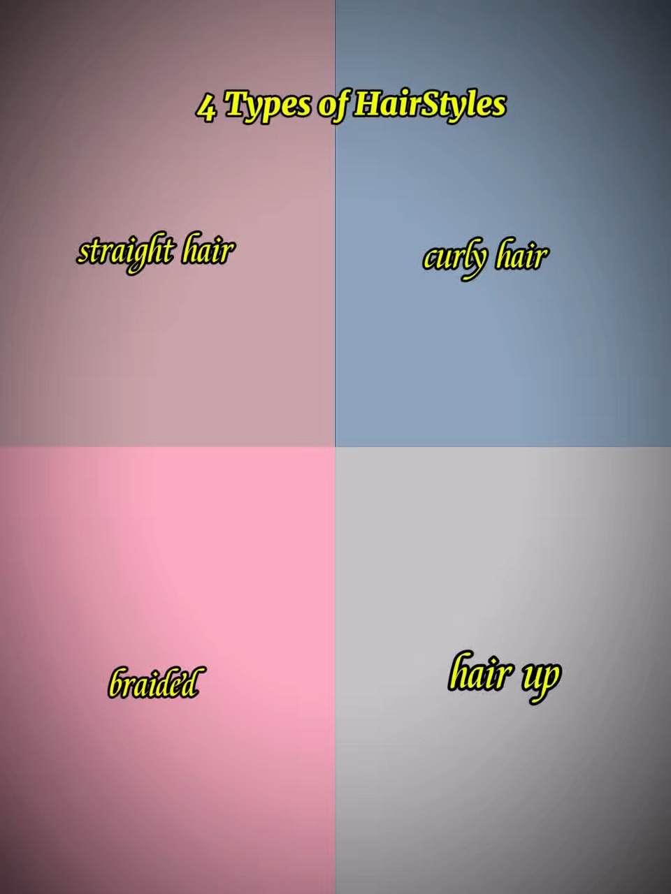Types of hairstyles