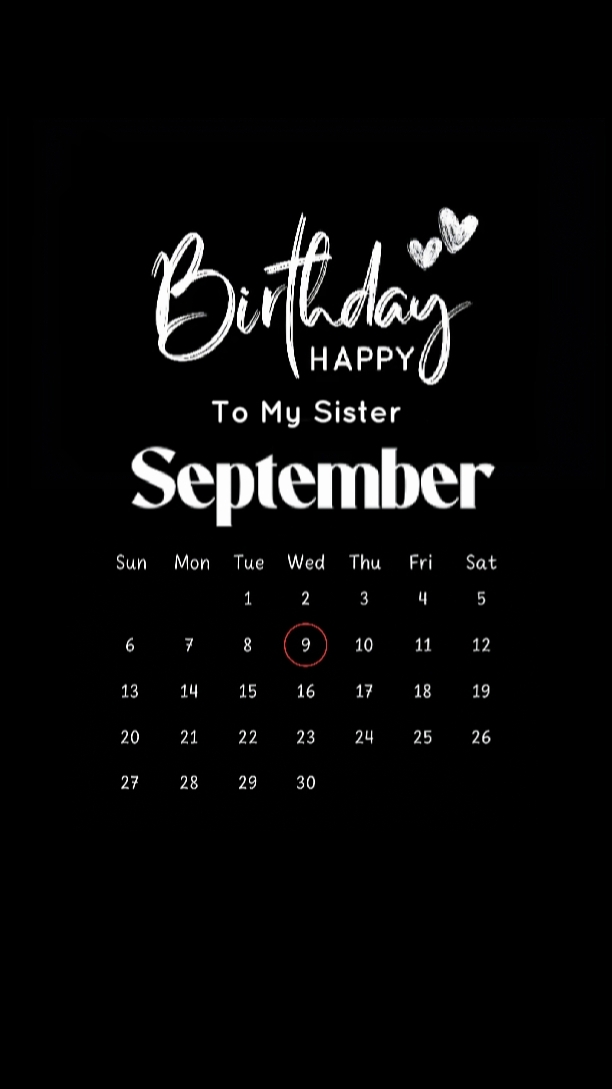 HBD SISTER 09 SEPTEM