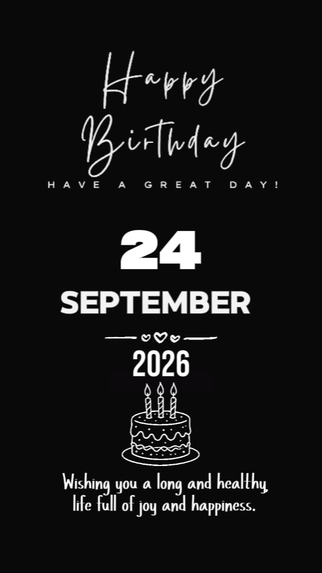 Aniversário de 24 de setembro