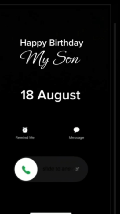 HBD Son 18 August