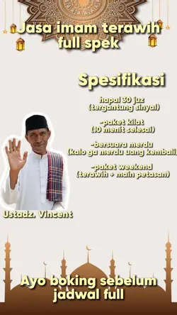 Jasa imam terawih