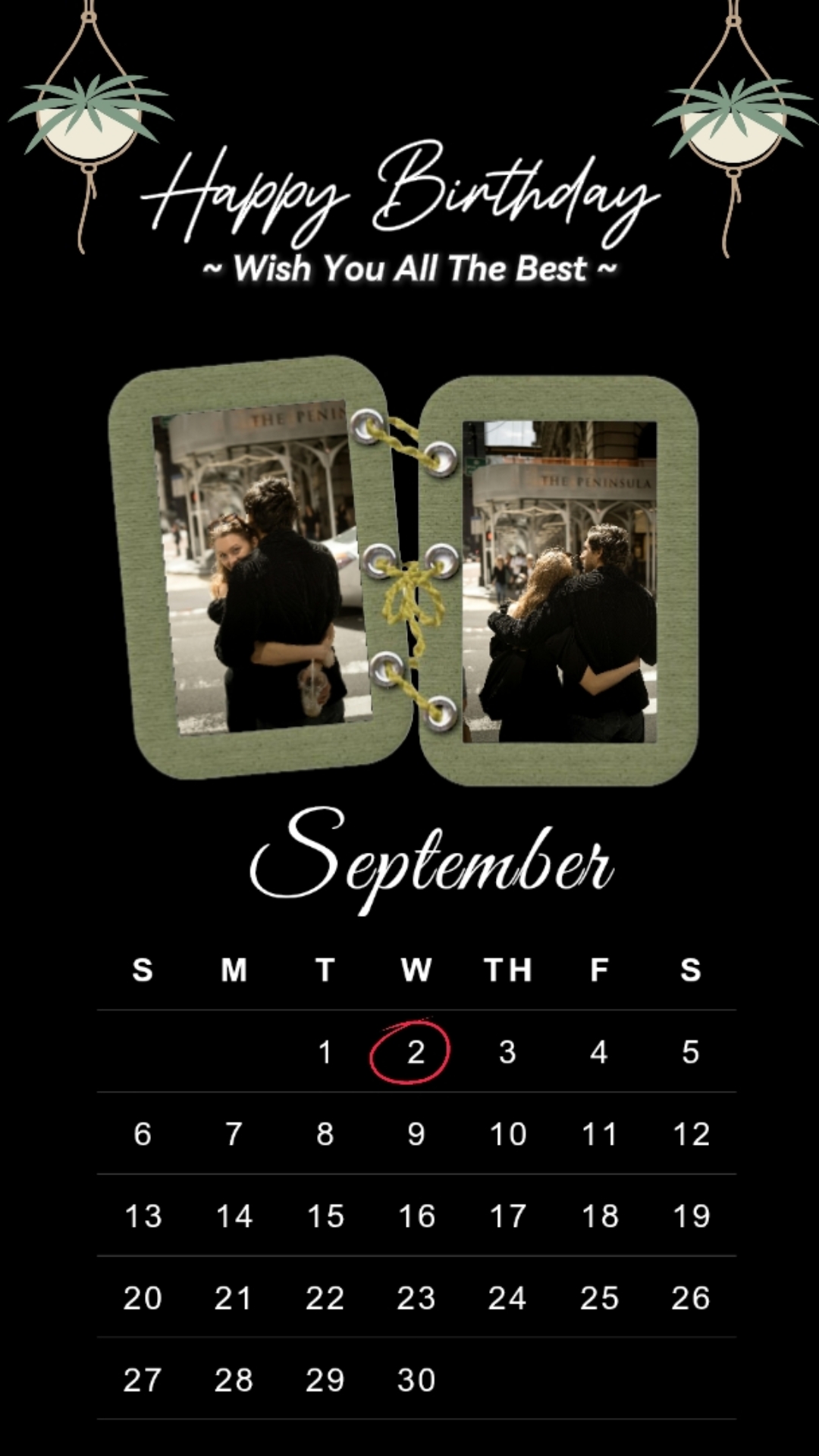 hbd, love | Sept 2nd