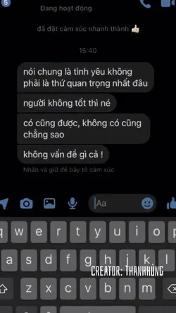 KHÔNG TỐT KHÔNG TIẾC
