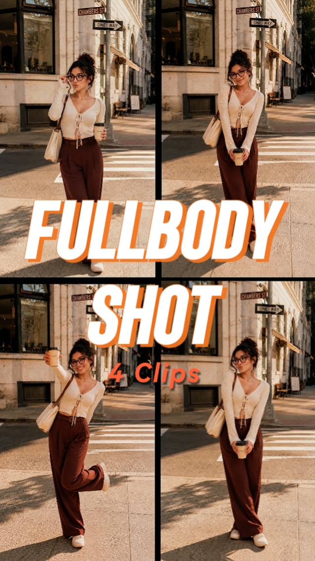 4 Clips de cuerpo entero