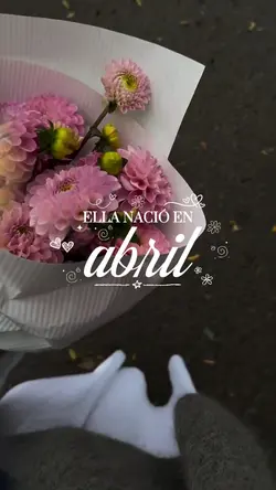 Ella nació en abril