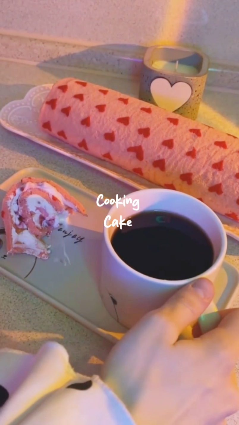 cooking cake 