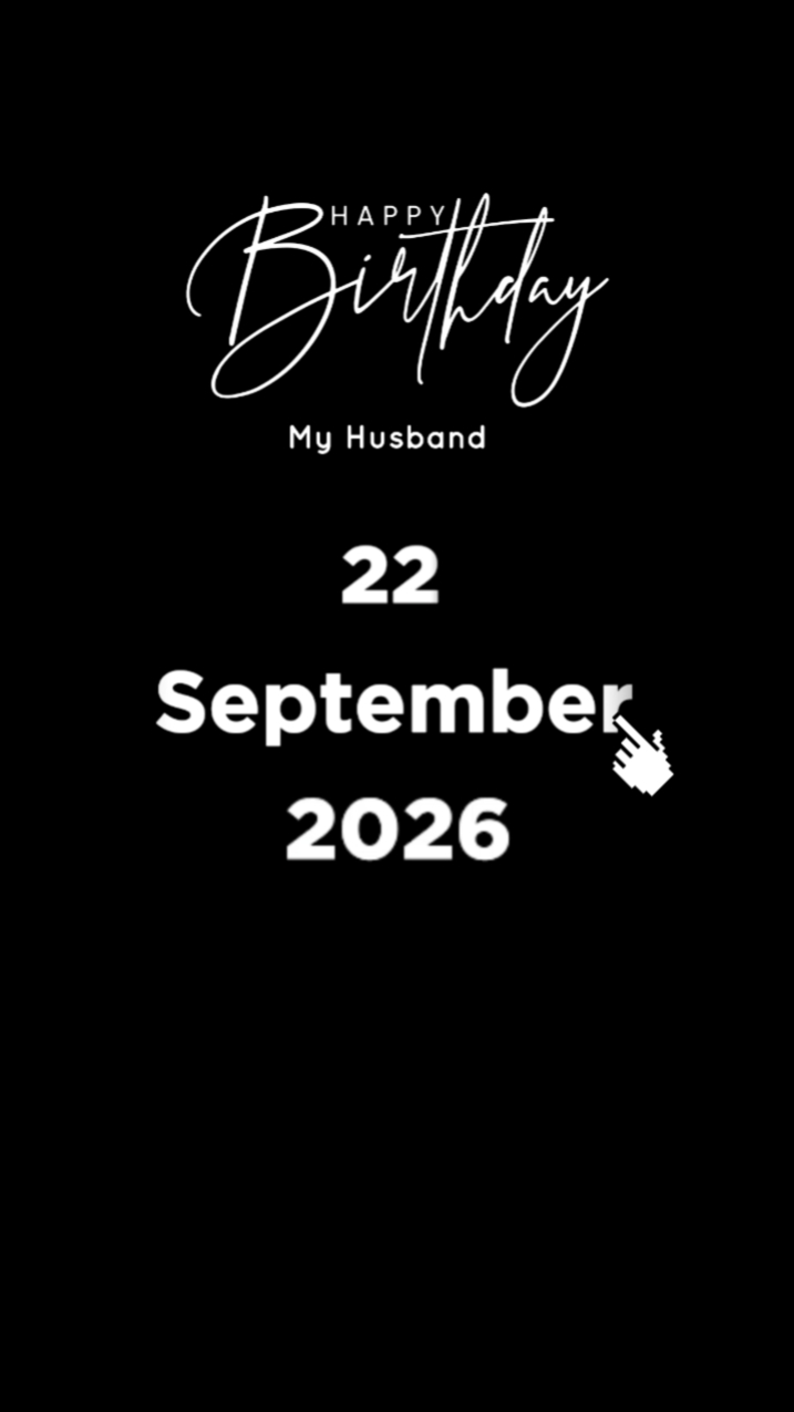 SELAMAT ULANG TAHUN SUAMI 22 SEPTE