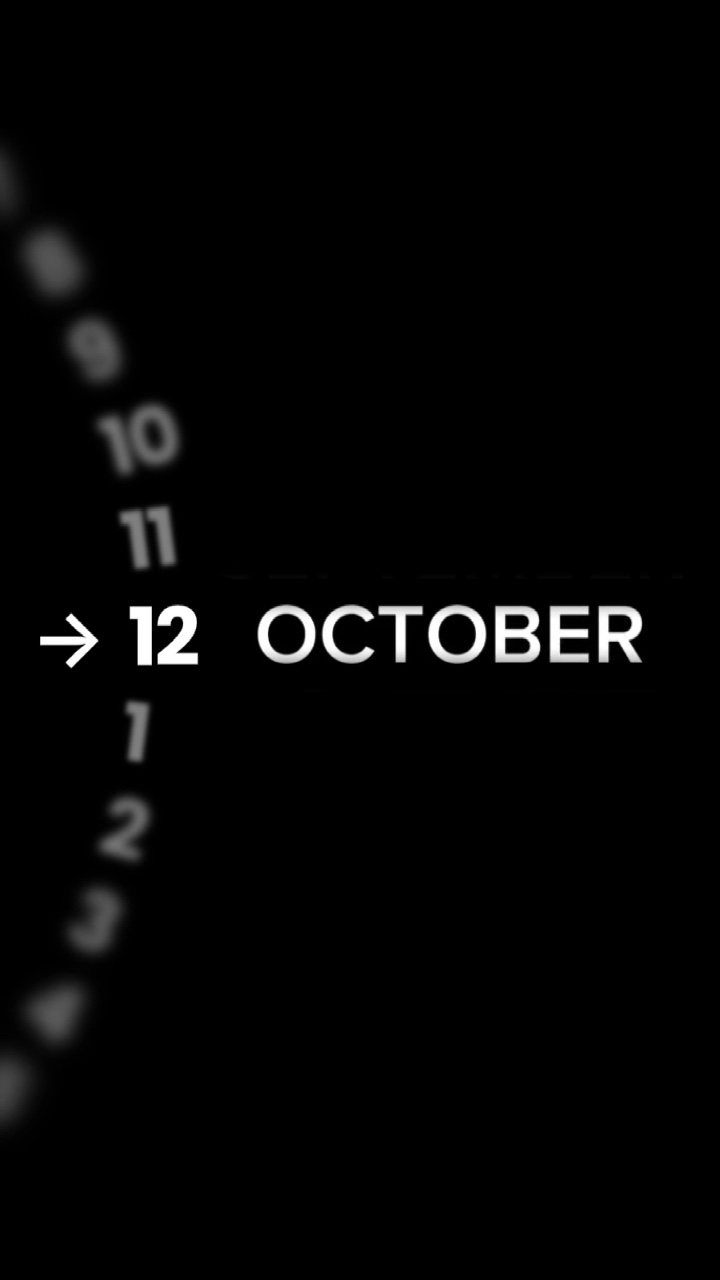BIRTHDAY 12 OCTOBER 