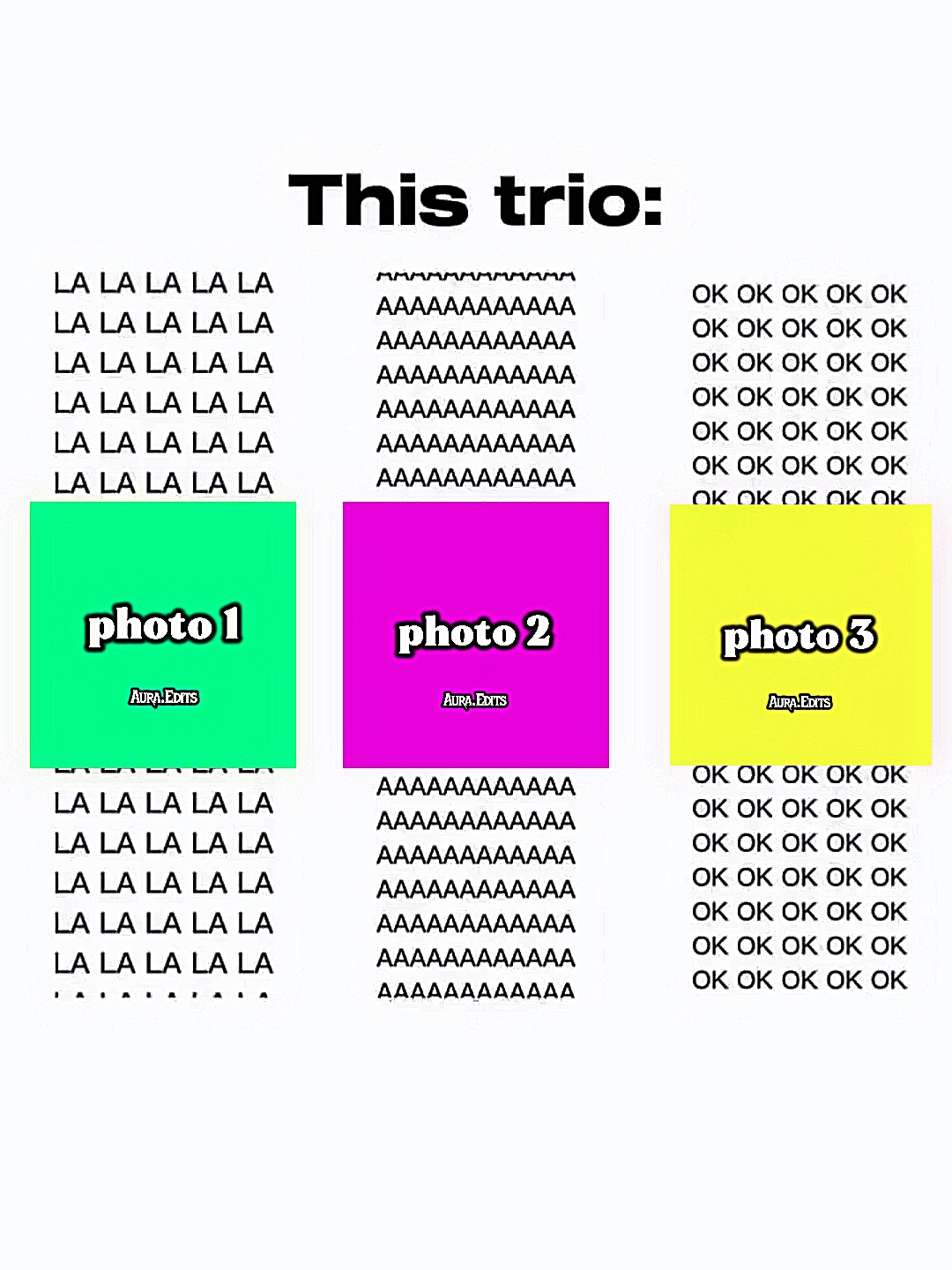 This trio 