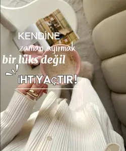 Kendine zaman ayır 