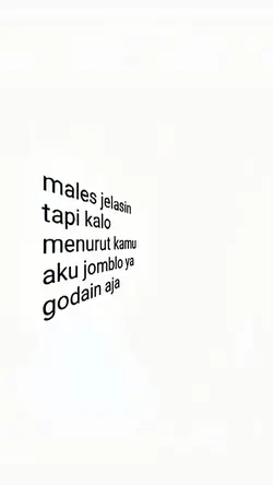males Jelasin tapi