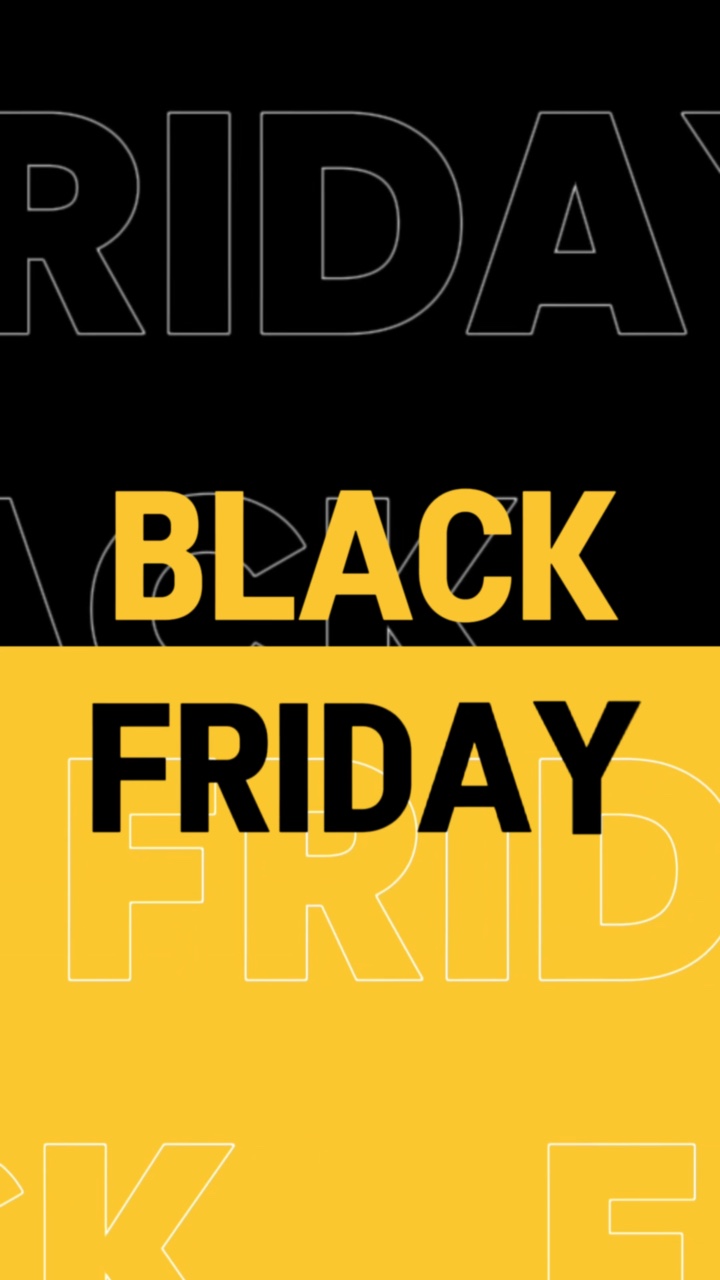 Tampilan Pakaian Wanita Black Friday Sale Text Animation Menarik Jenis