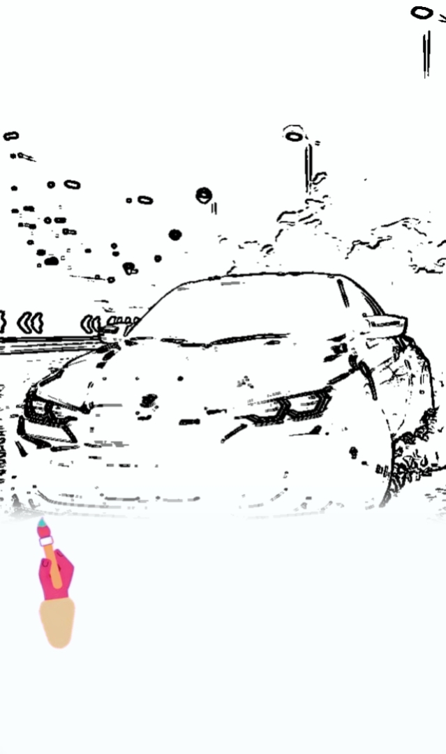 Tendência viral da arte do carro 