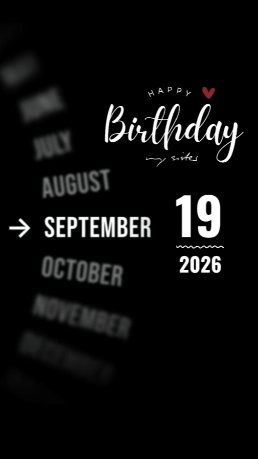 Bday Sister 19 Sept