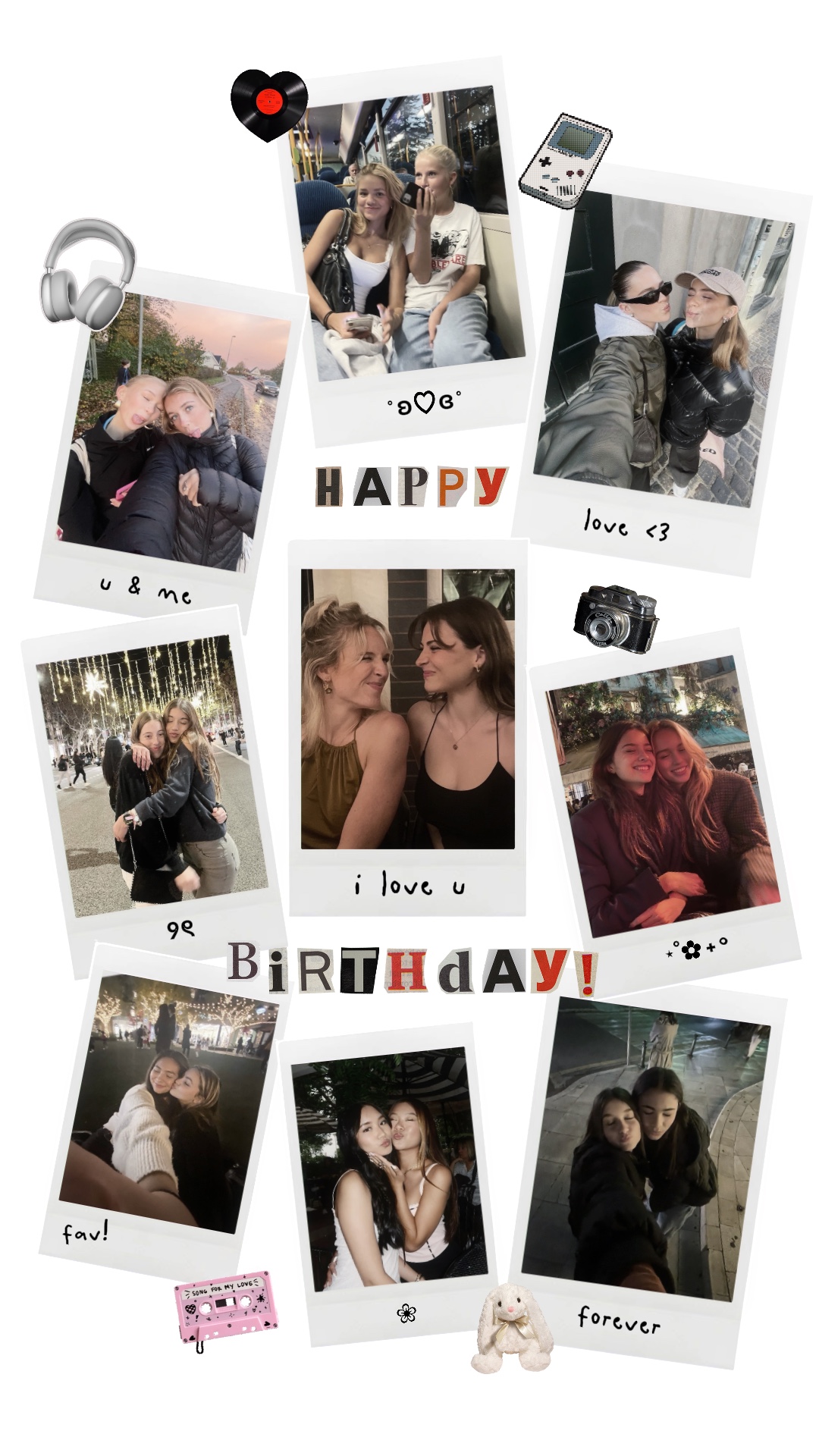 anniversaire polaroid