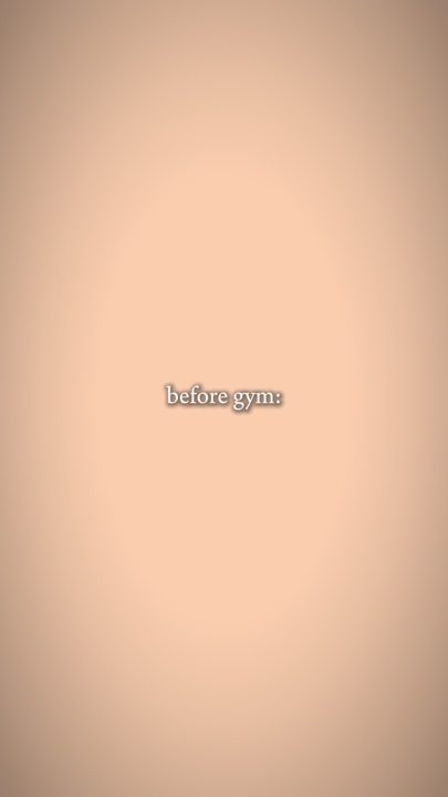 before gym