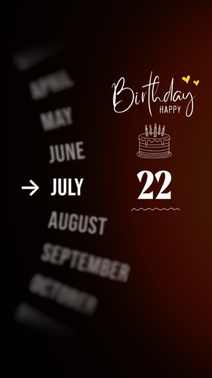 hbd 22 juli putri