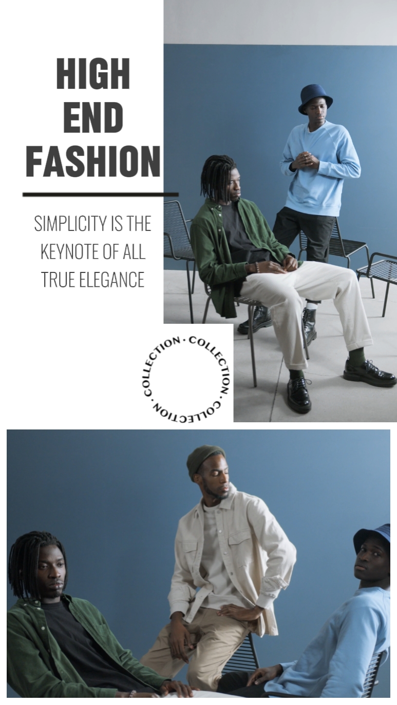 Men's Clothing Display Minimalist Style