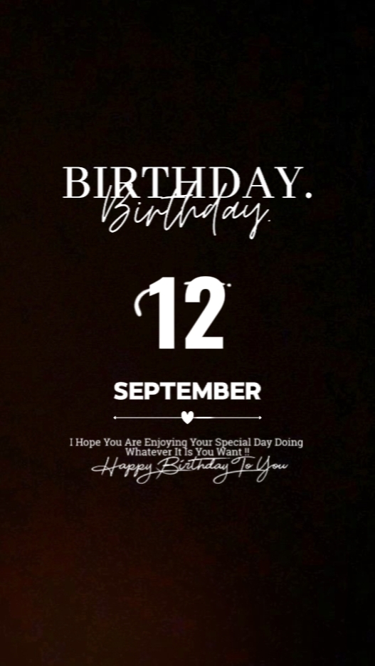 Hbd Bestie 12 de setembro