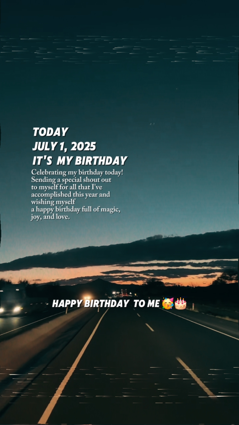 1 de julho de 2025 meu aniversário