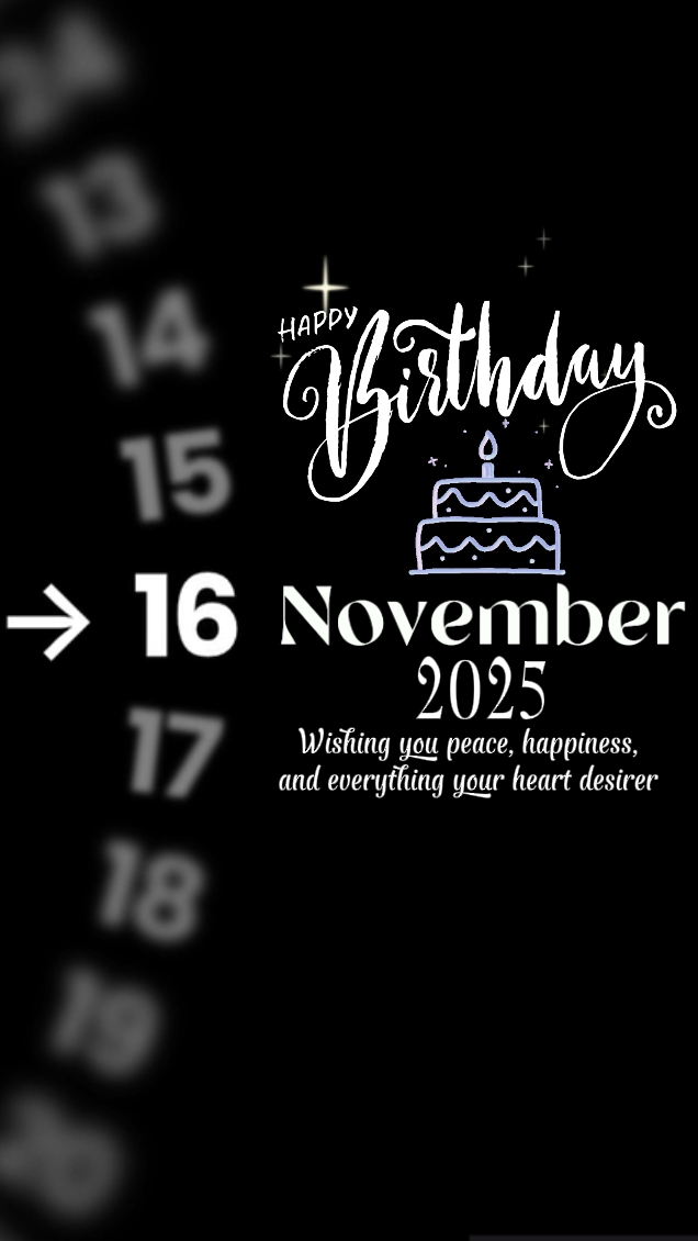 Selamat ulang tahun 16 November 