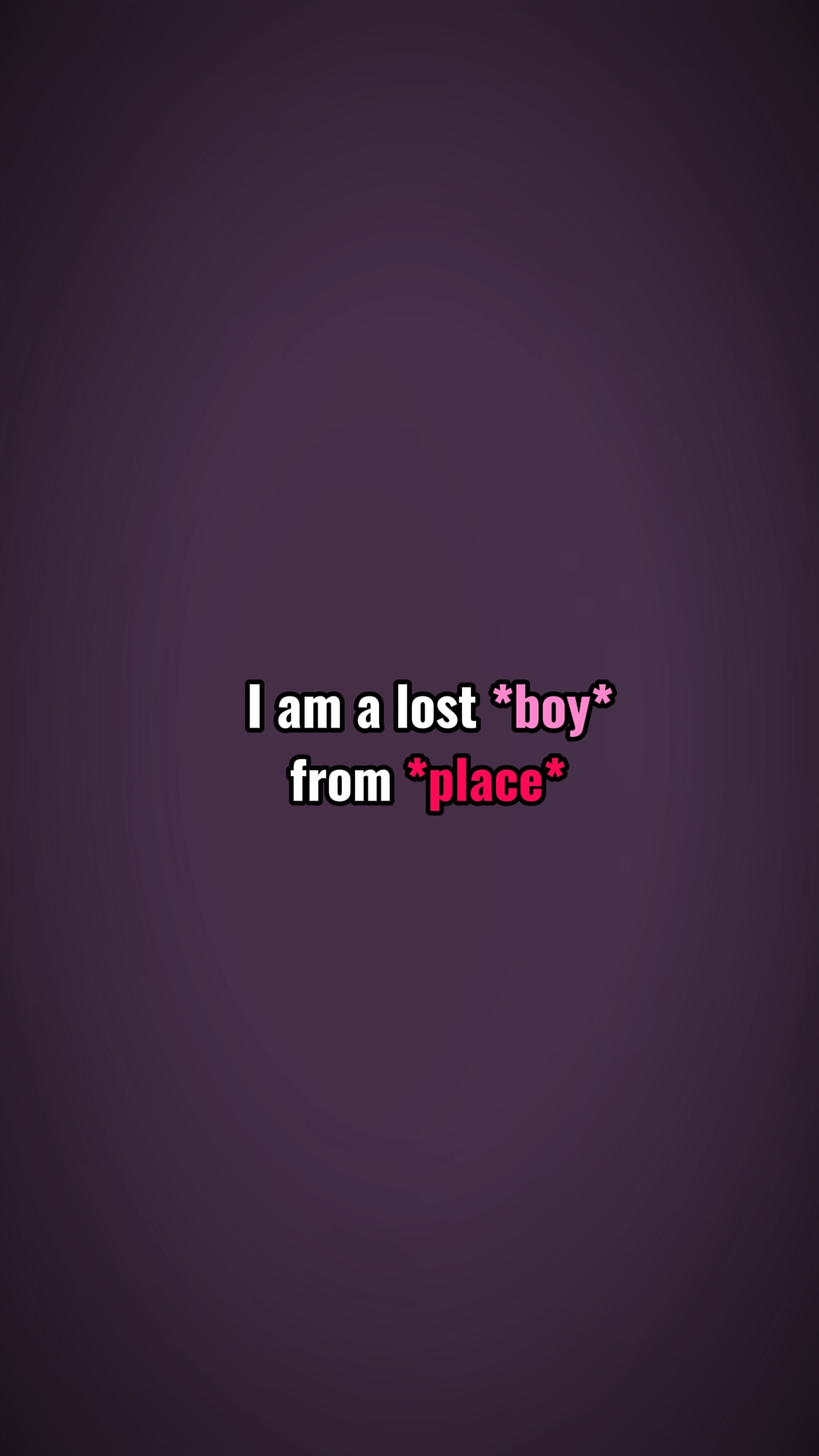 a lost boy