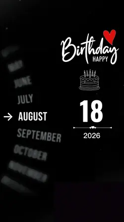 Birthday 18 August